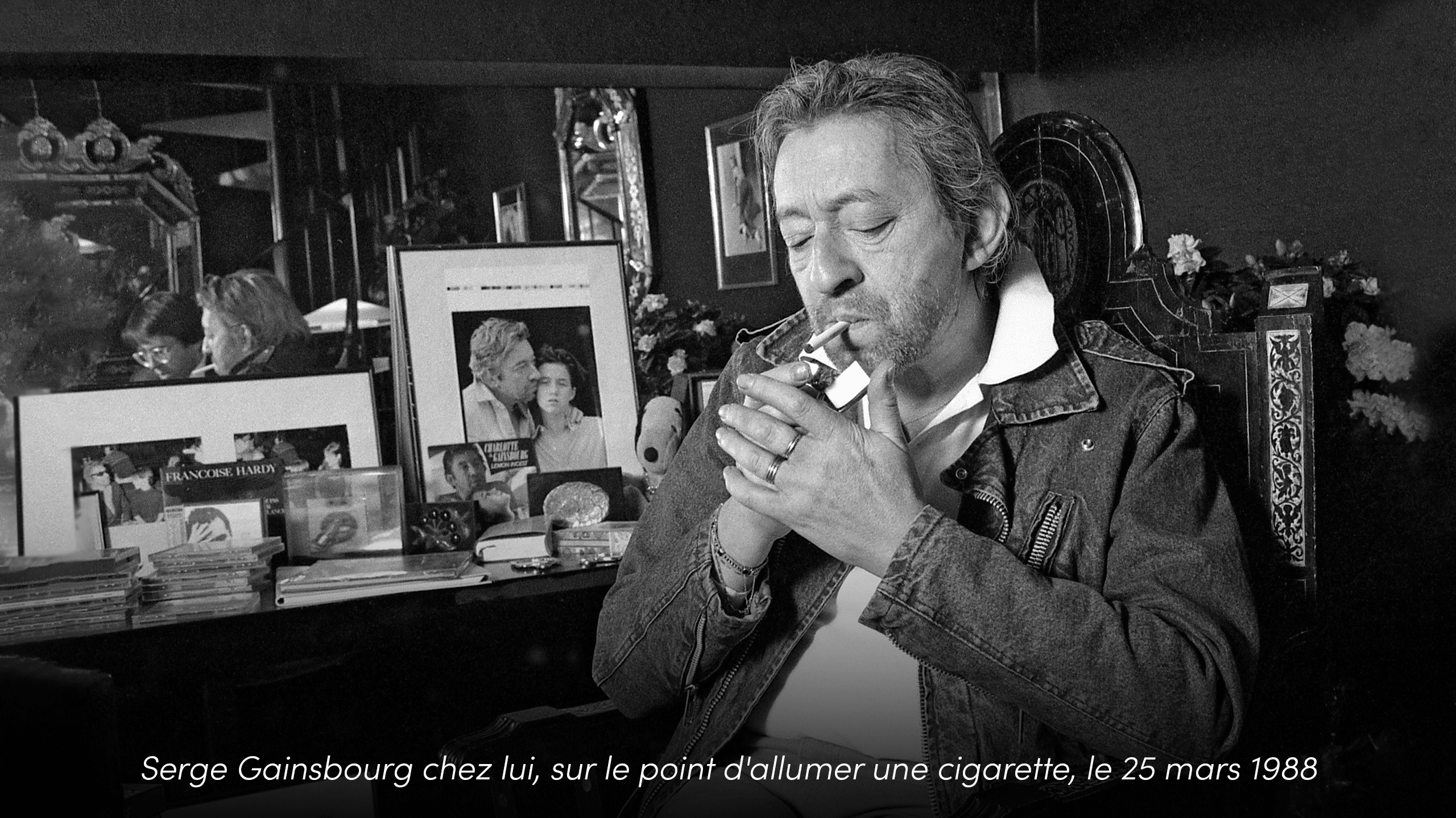 Serge Gainsbourg chez lui