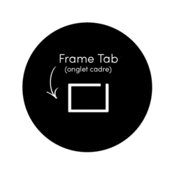 Frame tab : Onglet cadre